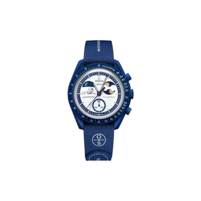 Swatch x OMEGA x Snoopy BIOCERAMIC MoonSwatch Mission To The Earthphase - Mooshine Gold (Popcorn Design) "Navy"