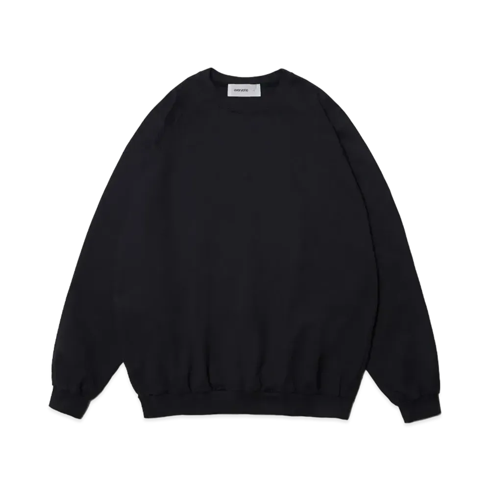 everyone Light Weight Cotton Crew Neck "Black"