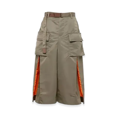 sacai Nylon Twill Skirt "Taupe"