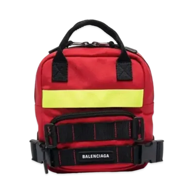 BALENCIAGA Recycled Nylon Backpack "Red"