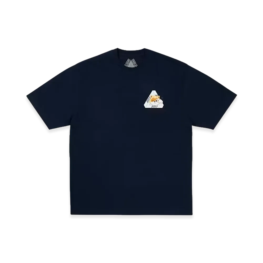 PALACE JAMSIL Seoul 3 Lotte Tri-Ferg T-Shirt "Navy"