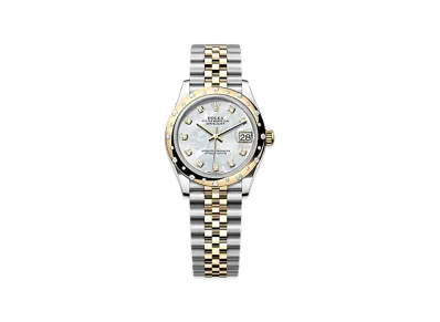 ROLEX Datejust 31mm Oystersteel & Yellow Gold Diamond 278343RBR "White Mother-of-Pearl"
