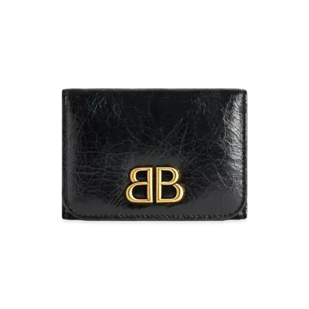 BALENCIAGA Monaco Mini Wallet "Black"