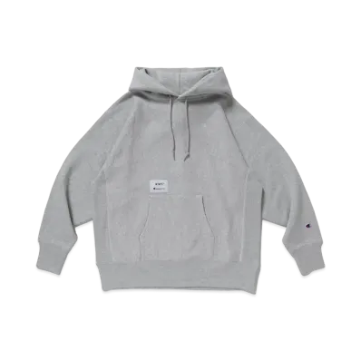 WTAPS × Champion Reverse Weave Hooded Sweatshirt "Grey"