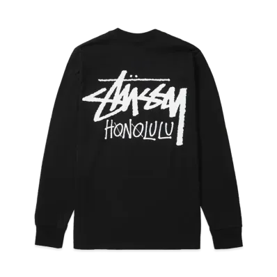 Stussy Stock Honolulu LS Tee "Black"