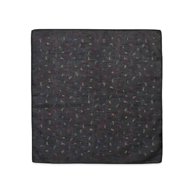 Paul Smith Random Letters Handkerchief "Black"