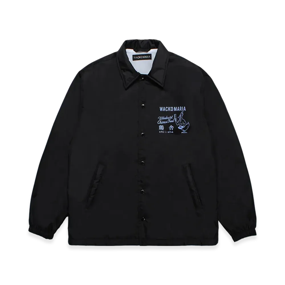 WACKO MARIA x 鶏舎 Coach Jacket "Black"