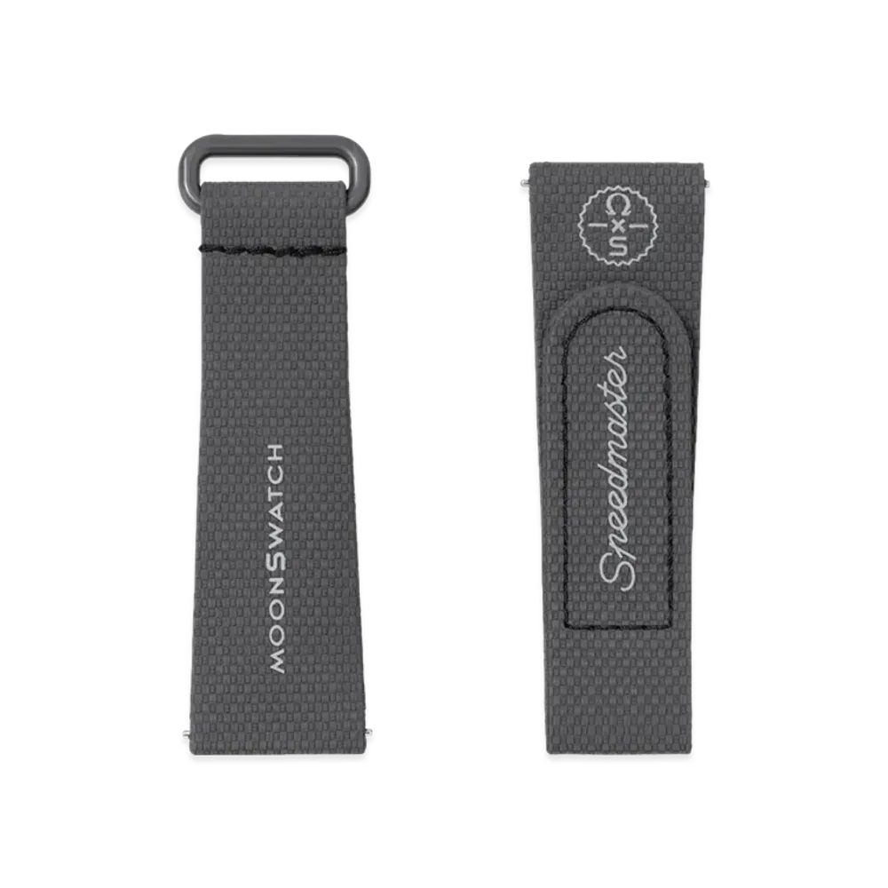 Swatch x OMEGA BIOCERAMIC MoonSwatch Rubber Strap "Dark Grey/Black"