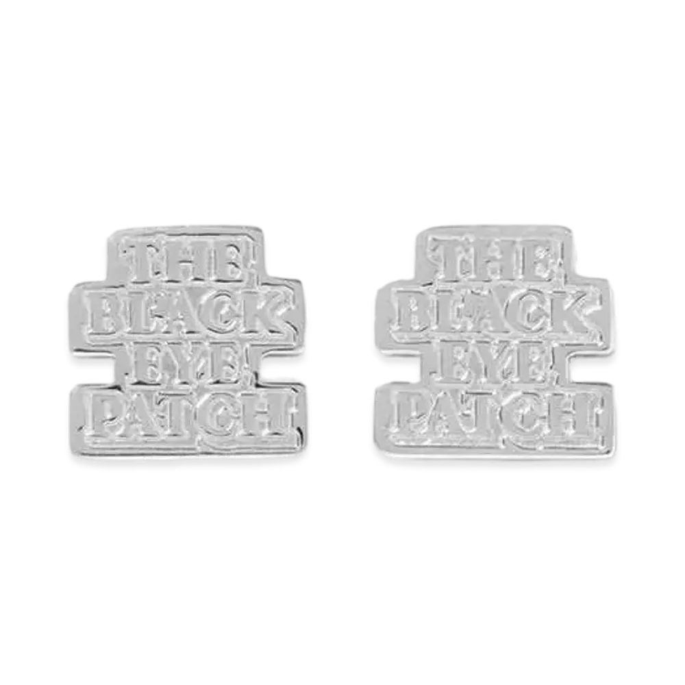 BlackEyePatch OG Label Earring Silver (Pair) "Silver"