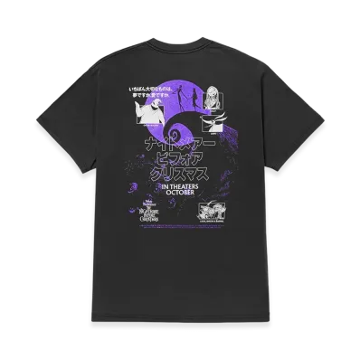 HUF x THE NIGHTMARE BEFORE CHRISTMAS Tee "Vintage Black"