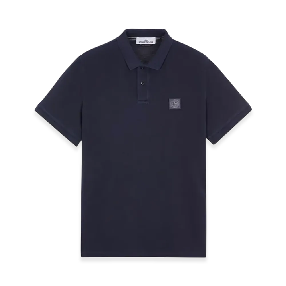 Stone Island 2SC67 Pigment Dyed Short Sleeve Polo Shirt - 23SS "Navy Blue"
