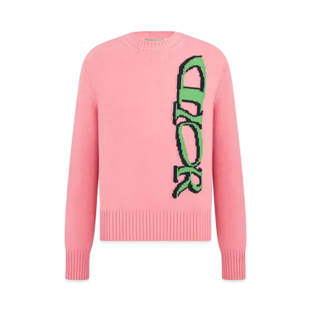 Dior x LEWIS HAMILTON Sweater Virgin Wool and Cashmere Intarsia "Pink"