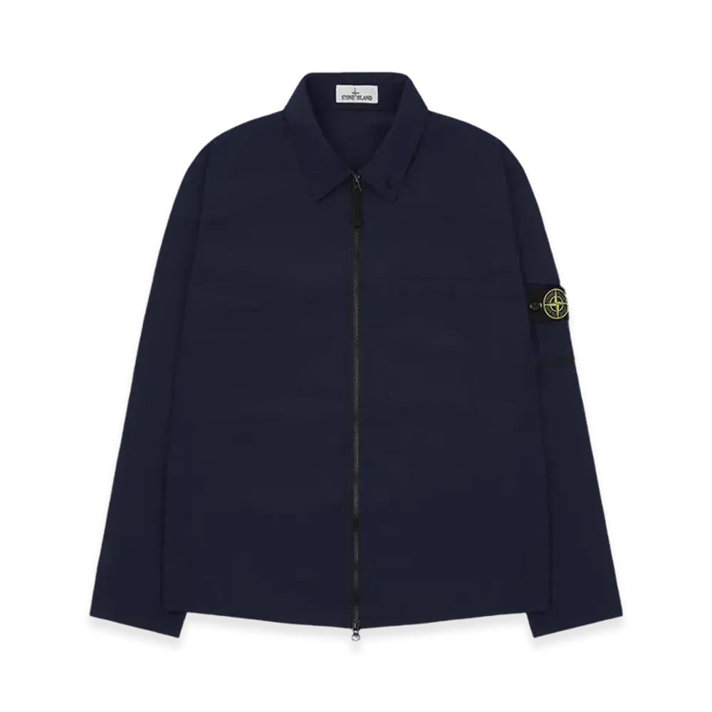 Stone Island 10502 Naslan Light Garment Dyed Overshirt - 22SS "Navy Blue"