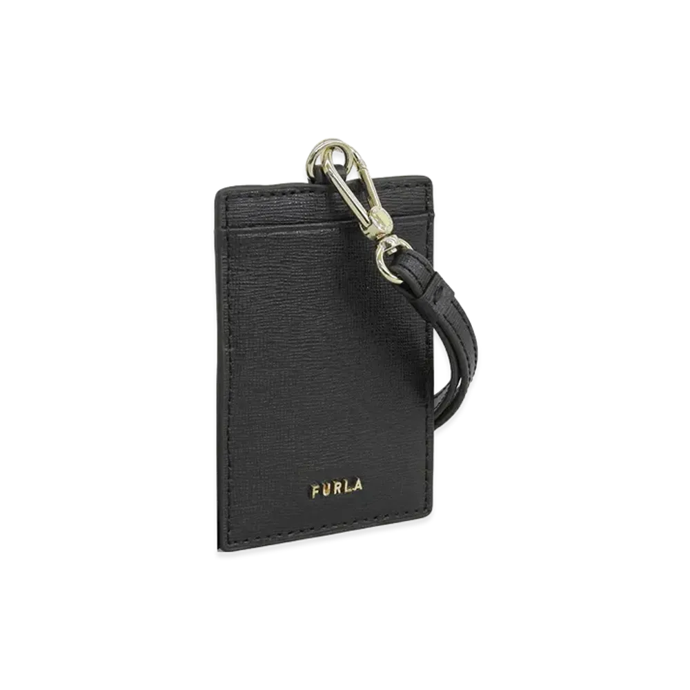 FURLA Linda S Badge Holder "Black"