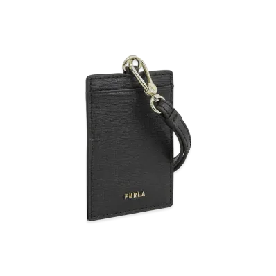 FURLA Linda S Badge Holder "Black"
