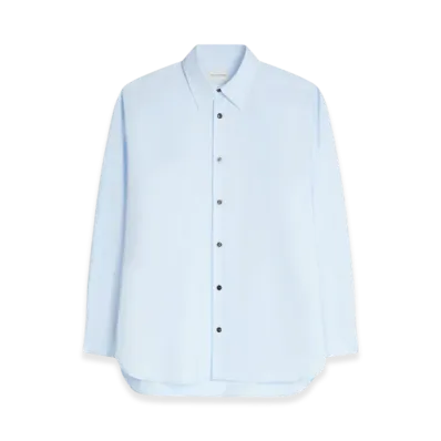 DRIES VAN NOTEN Loose Cotton Shirt "Light blue"