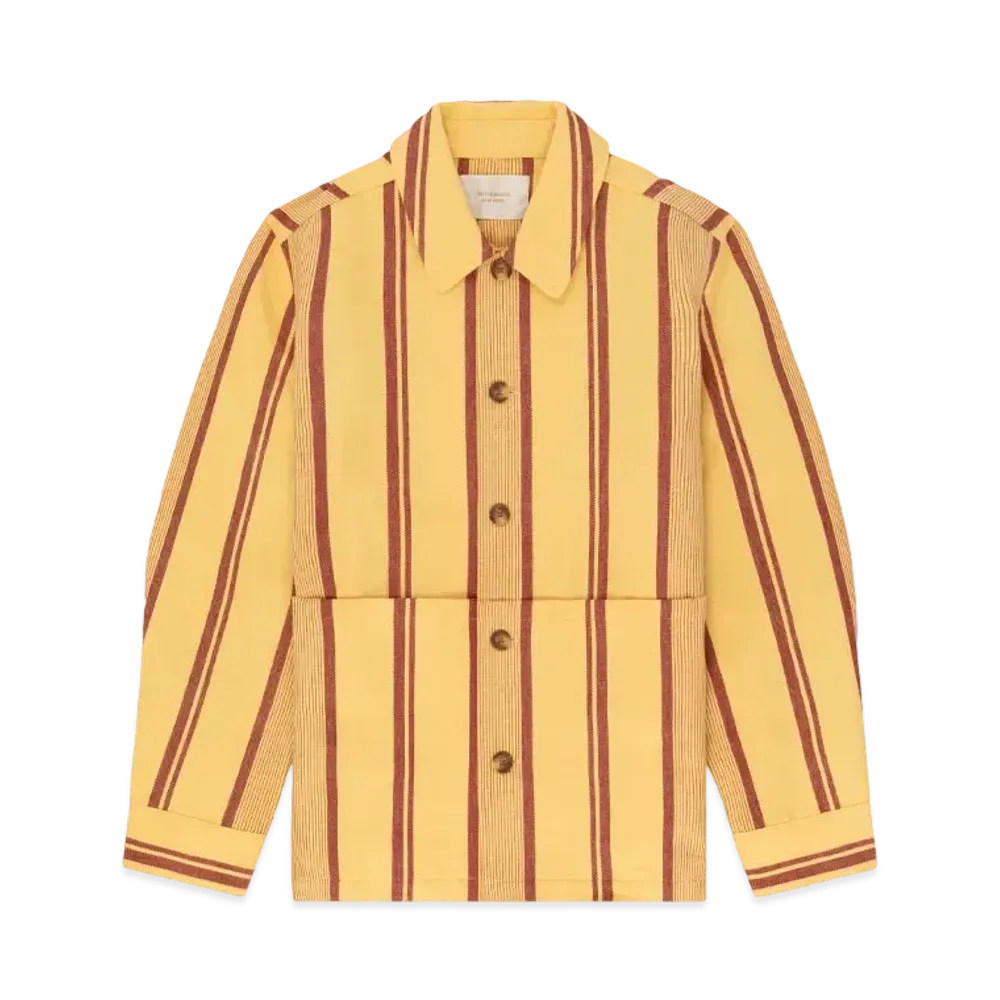 Aime Leon Dore Blanket Stripe Chore Shirt "Yellow & Red"
