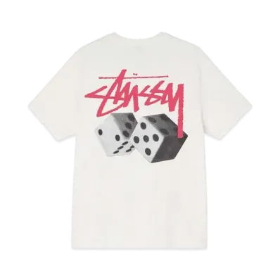 Stussy ROLL THE DICE PIGMENT DYED TEE "Natural"