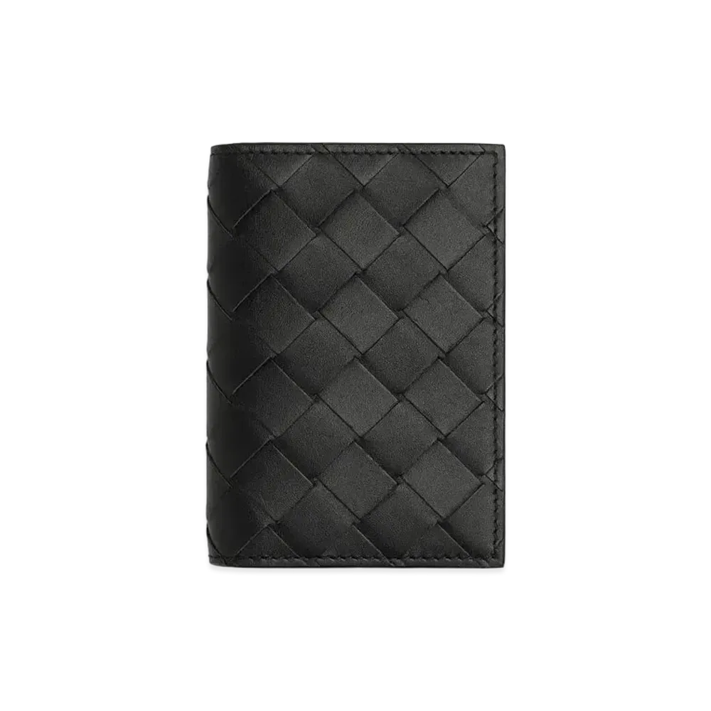 Bottega Veneta Flap Card Case "Black"
