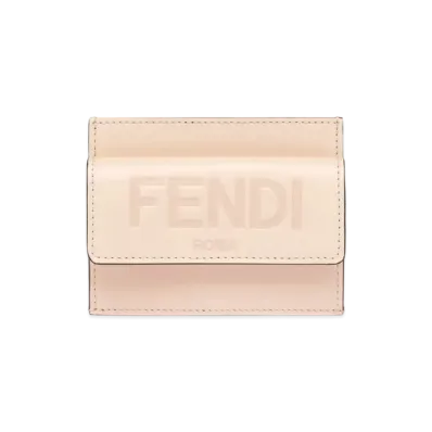 FENDI Leather Card Case "Pink"
