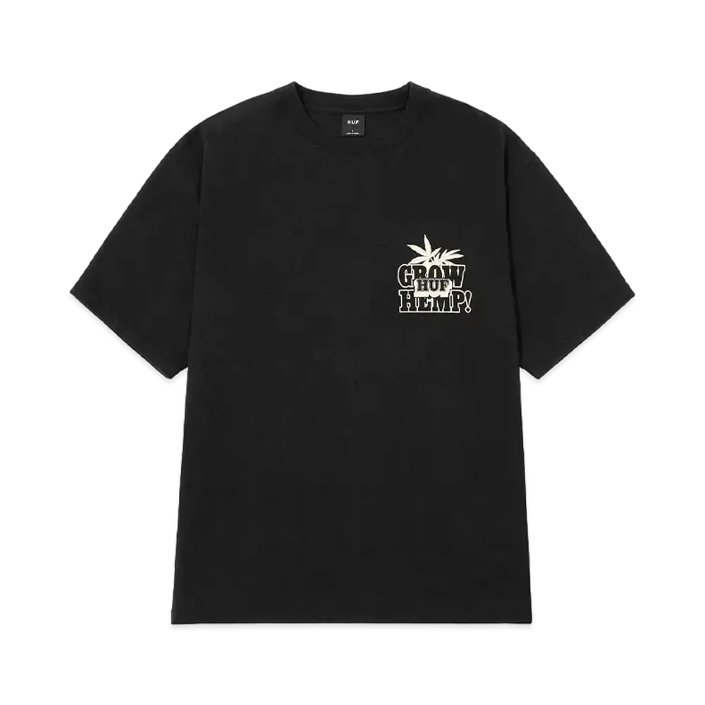 HUF Organic Grow Hemp Tee "Black"