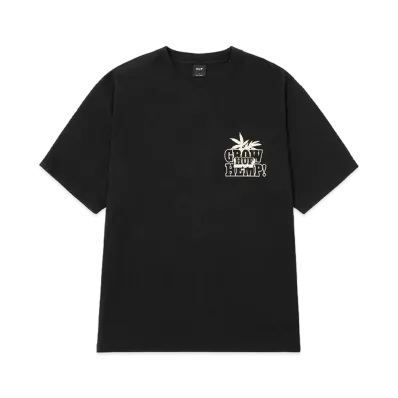HUF Organic Grow Hemp Tee "Black"