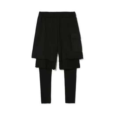 UNDERCOVER Cotton Layered Pants "Black"