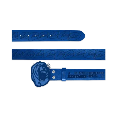 Travis Scott Cactus Jack For Fragment Logo Belt "Blue"