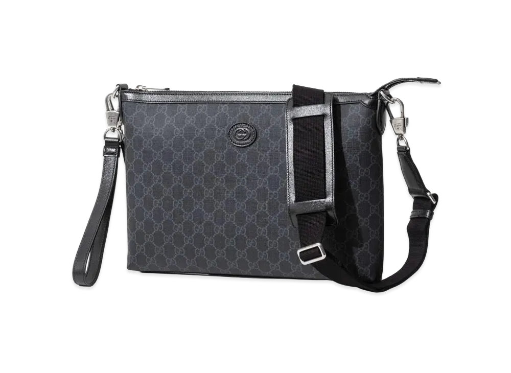 GUCCI Large Interlocking G Crossbody "Black"