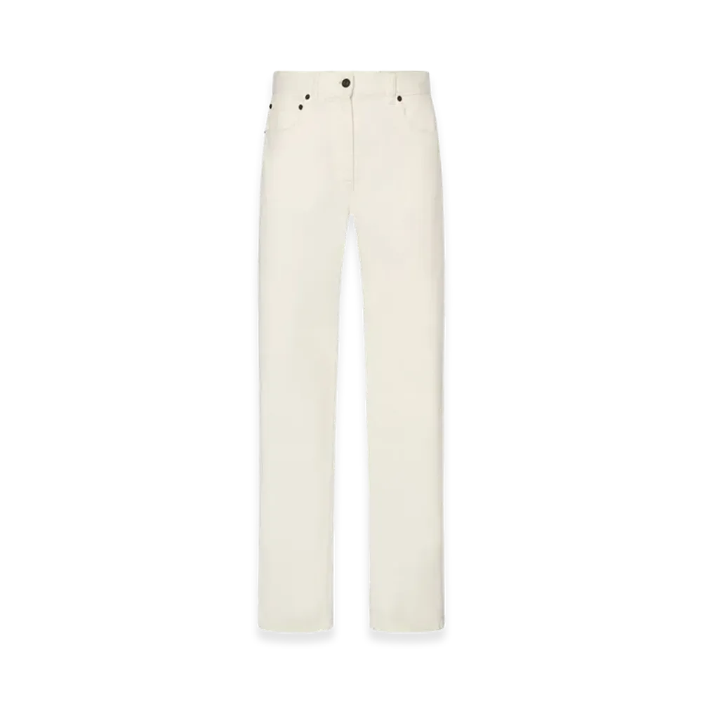 The Row Women's Burty Cotton Jeans "White"