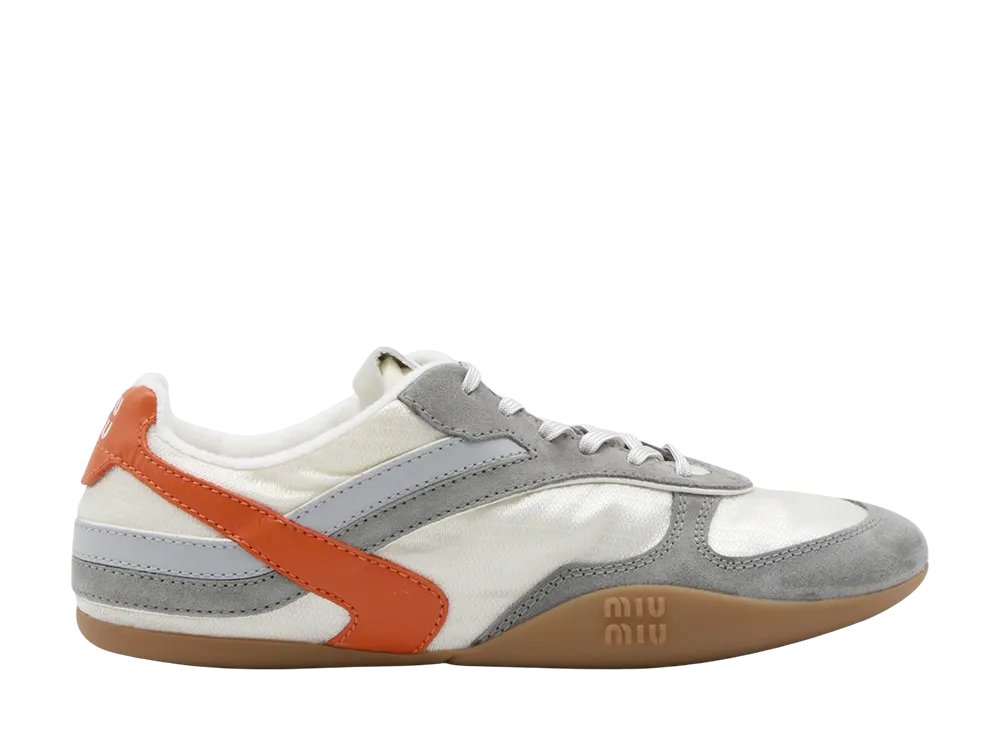 MIU MIU Women's Multicolor Tech Fabric And Suede Gymnasium Sneakers "Multicolor"