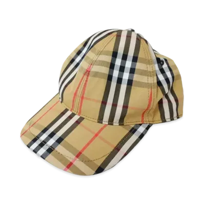 Burberry Vintage Check Baseball Cap "Antique Yellow"