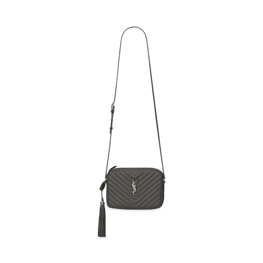 Saint Laurent Lou Camera Bag In Quilted Leather "Asphalt Grey"