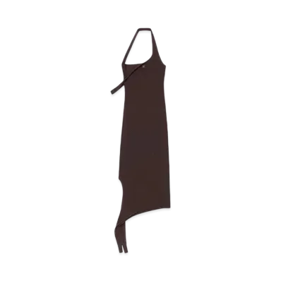 Courreges Undressed Light Knit Dress "Chocolate"