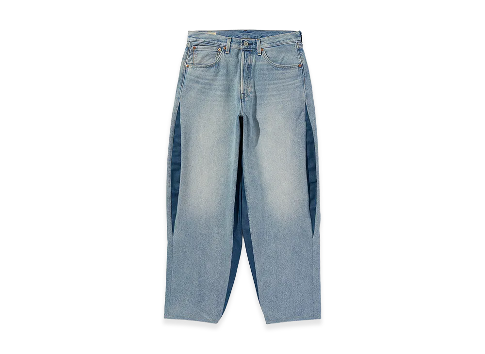 LEVI'S 501 Loose Customized Expansion Baggy Jeans V2 S/D "Light Wash"