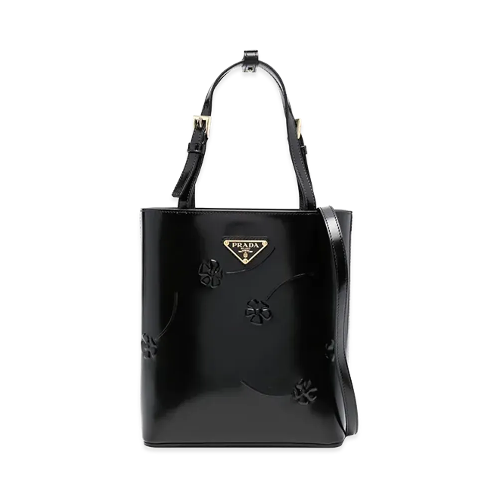 PRADA Women's Leather Handbag "Black"