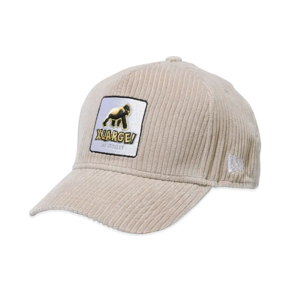 XLARGE x NEW ERA WALKING APE SNAPBACK CORDUROY CAP "Beige"