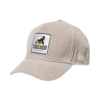 XLARGE x NEW ERA WALKING APE SNAPBACK CORDUROY CAP "Beige"
