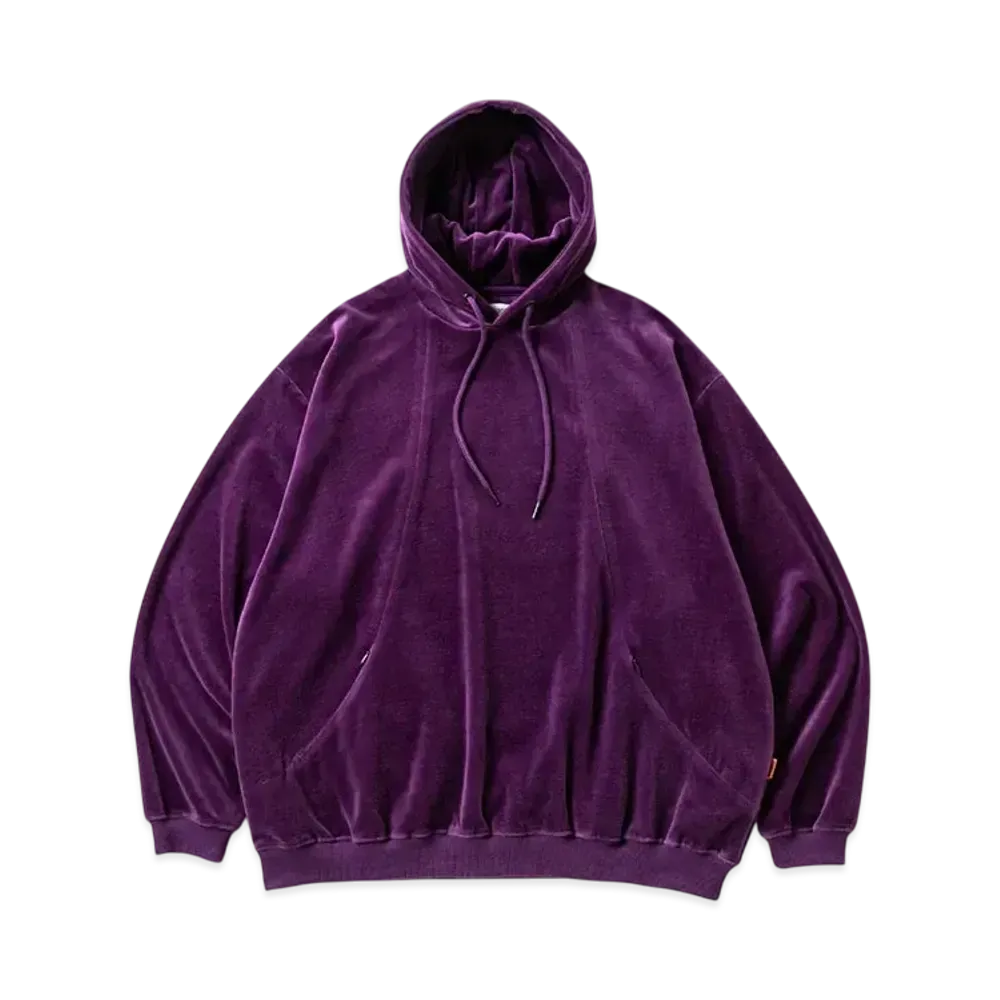 TIGHTBOOTH Velour Pullover Hoodie "Purple"