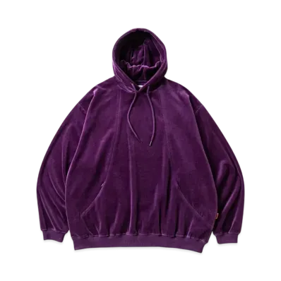 TIGHTBOOTH Velour Pullover Hoodie "Purple"