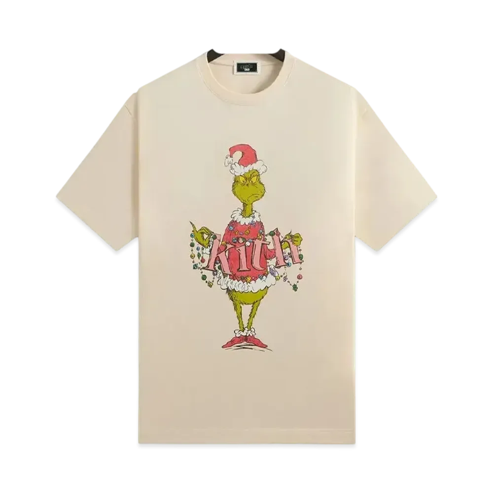 Kith x The Grinch Ornament Vintage Tee "Sandrift"