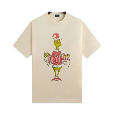 Kith x The Grinch Ornament Vintage Tee "Sandrift"