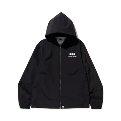 A BATHING APE / COMME des GARCONS HOODIE JACKET "Black"