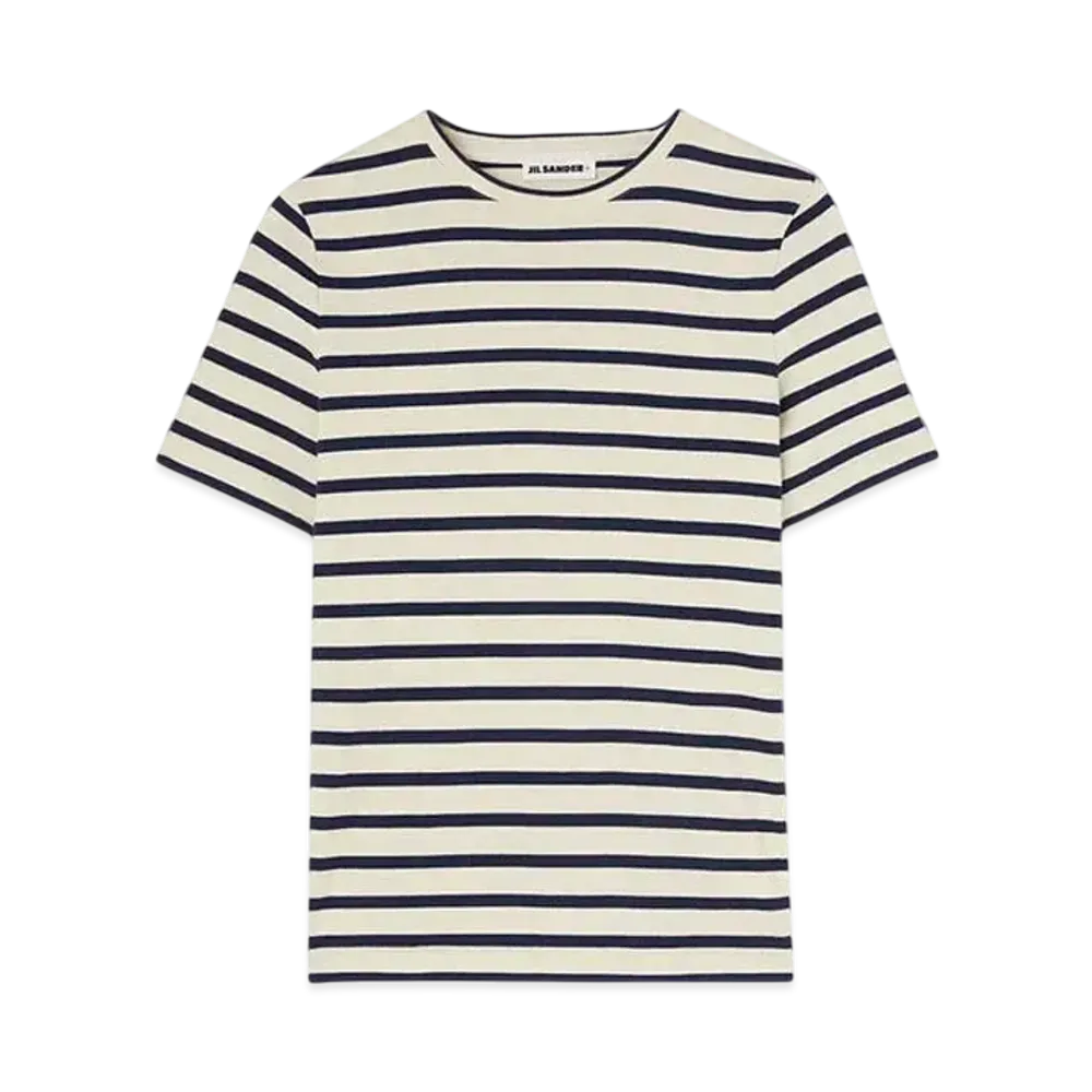 Jil Sander Men's Crew-Neck T-Shirt "Mariniere"