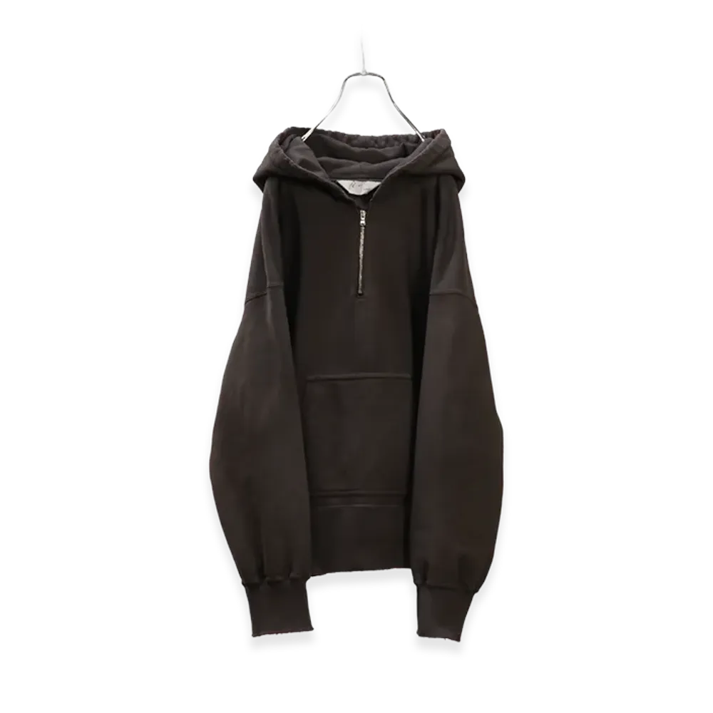 ANCELLM Half Zip Hoodie "Black"