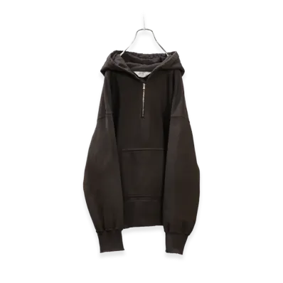 ANCELLM Half Zip Hoodie "Black"