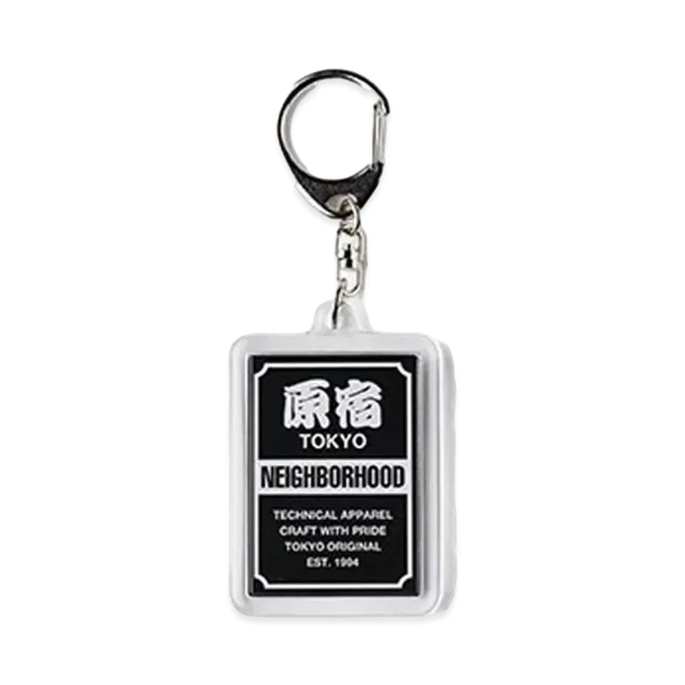 NEIGHBORHOOD for ISETAN Rectangle Type Key Tag "Black"