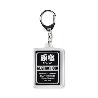 NEIGHBORHOOD for ISETAN Rectangle Type Key Tag "Black"