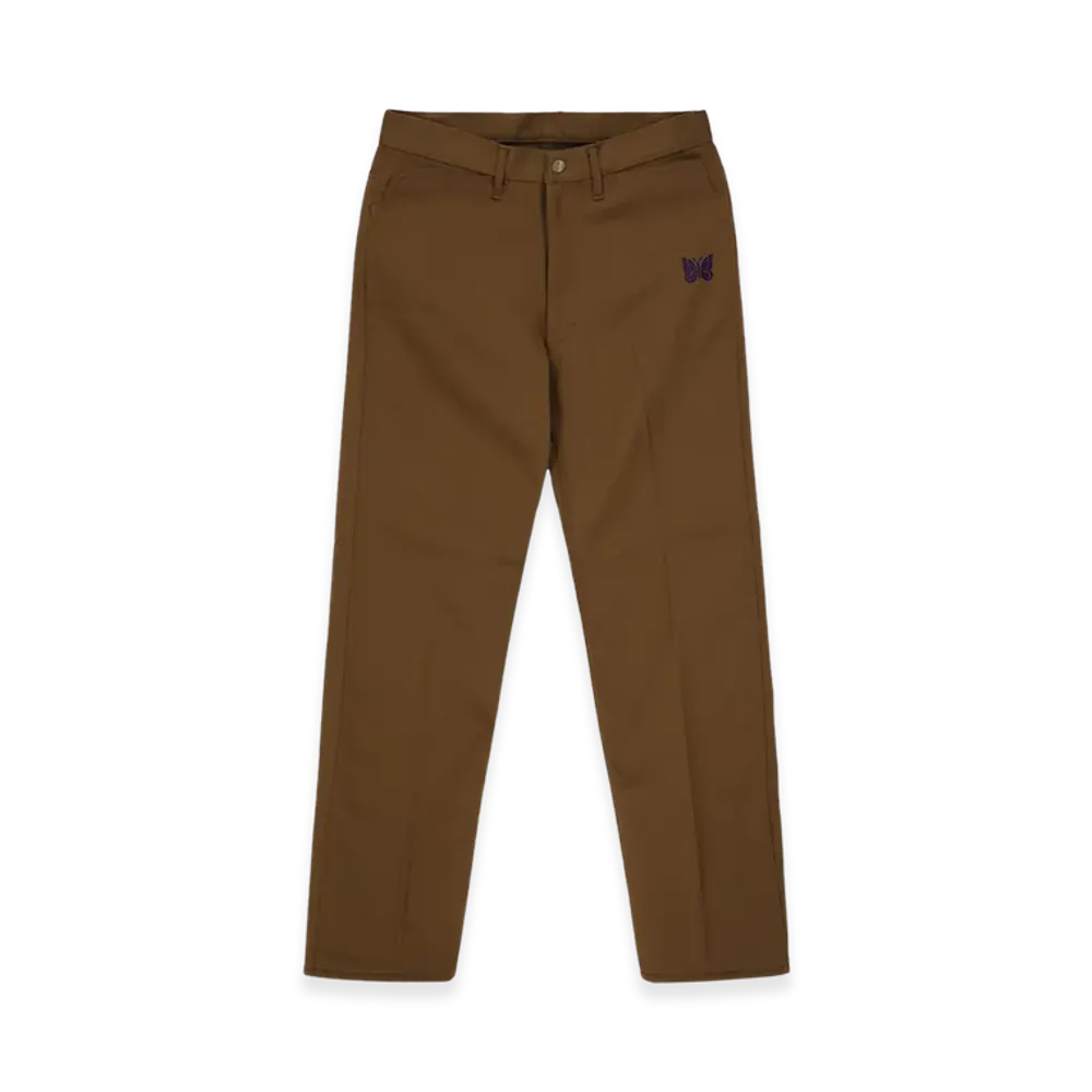 NEEDLES Poly Twill Straight Pants "Brown"