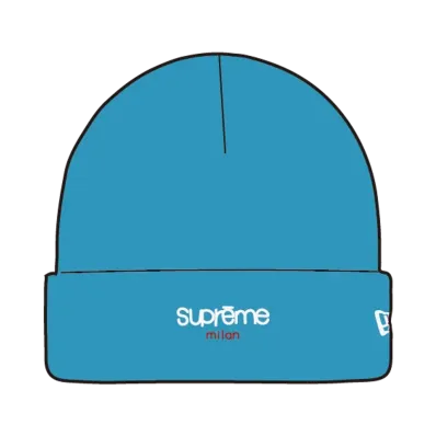 Supreme x New Era Classic Logo Shop Beanie (milan) "Light Blue"